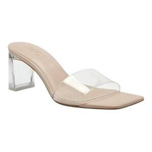 INC Women's Beyla Dress Heel Slides Clear Size 8 M